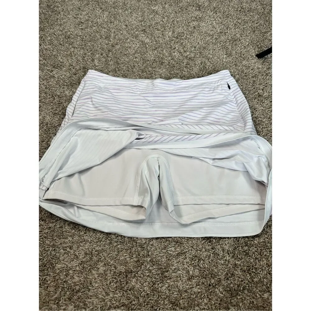 Peter Millar Women's XL Performance Painted Stripes Laura Wrap Golf Skorts Skirt